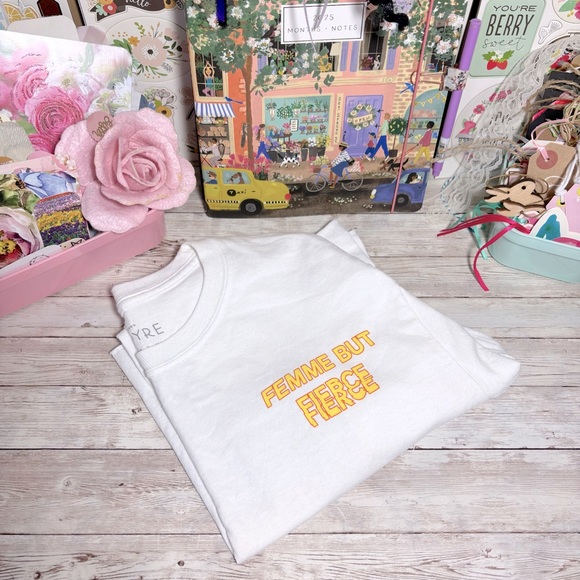 Empyre Long Sleeve White Crop Top T-Shirt Zumiez Femme But Fierce Women’s Sz.XS - Picture 5 of 5